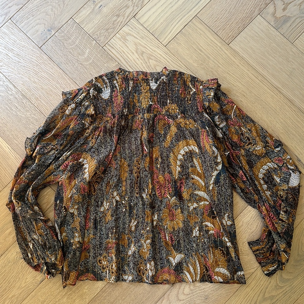 Ulla Johnson Lara Blouse in Amber - Picture 7 of 7
